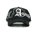 Angeles White Thunder Suede Snapback- Glow In the Dark