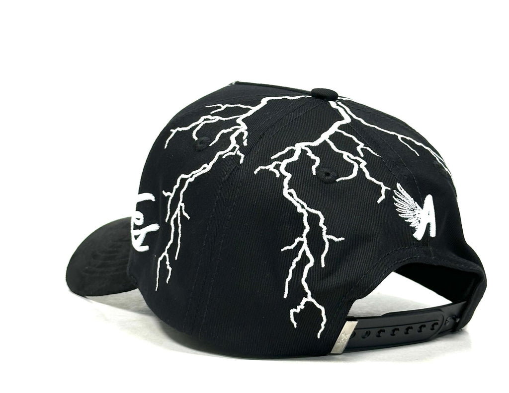 Angeles White Thunder Suede Snapback- Glow In the Dark