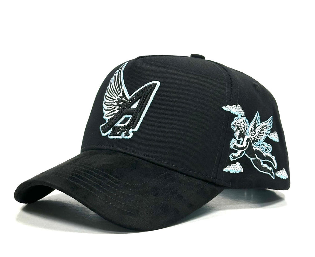 Fallen Angel Rhinestone Fallen Angel Rhinestone Snapback- Black – Angeles Dept.