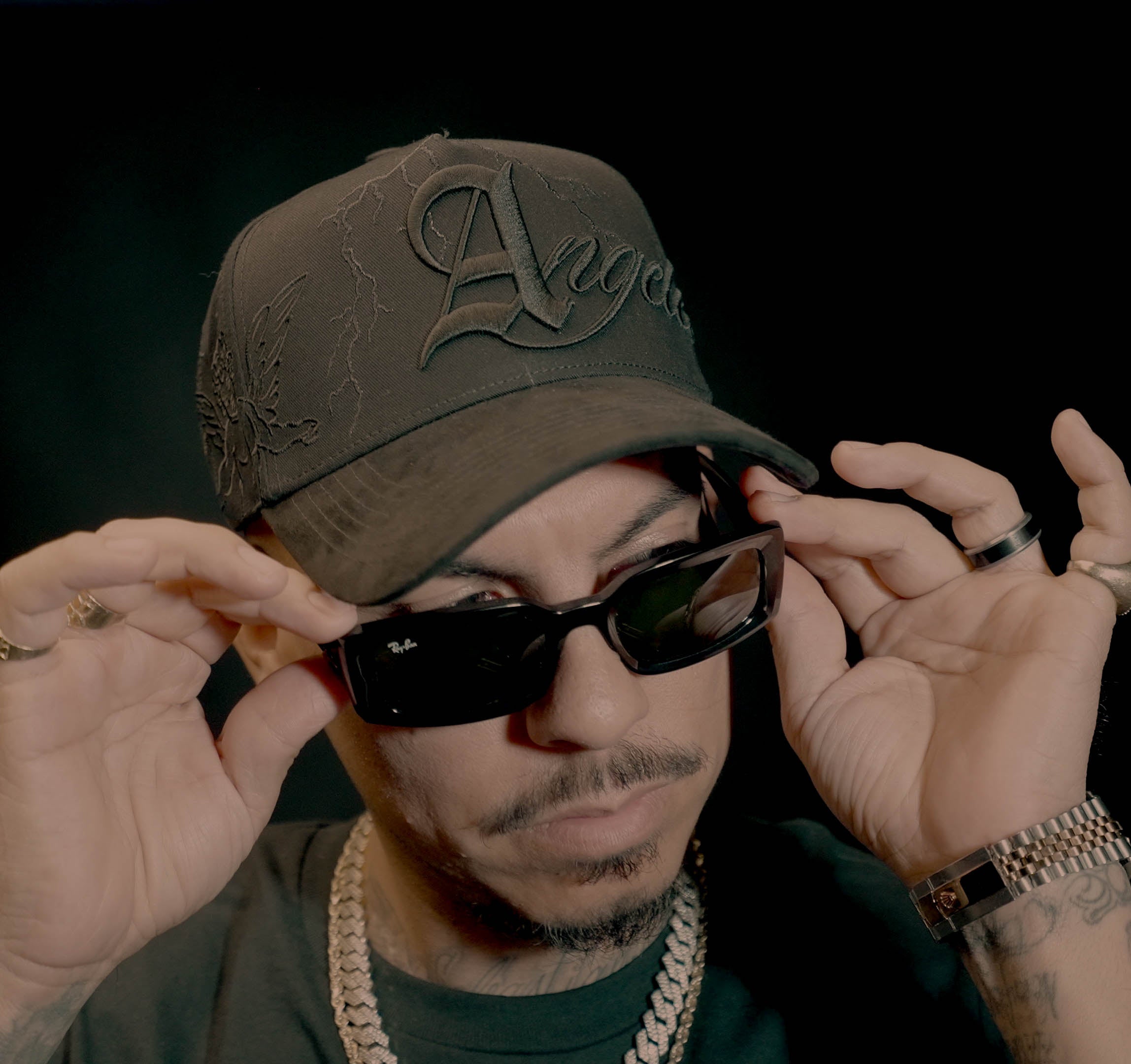 Angeles Black Thunder Suede Snapback