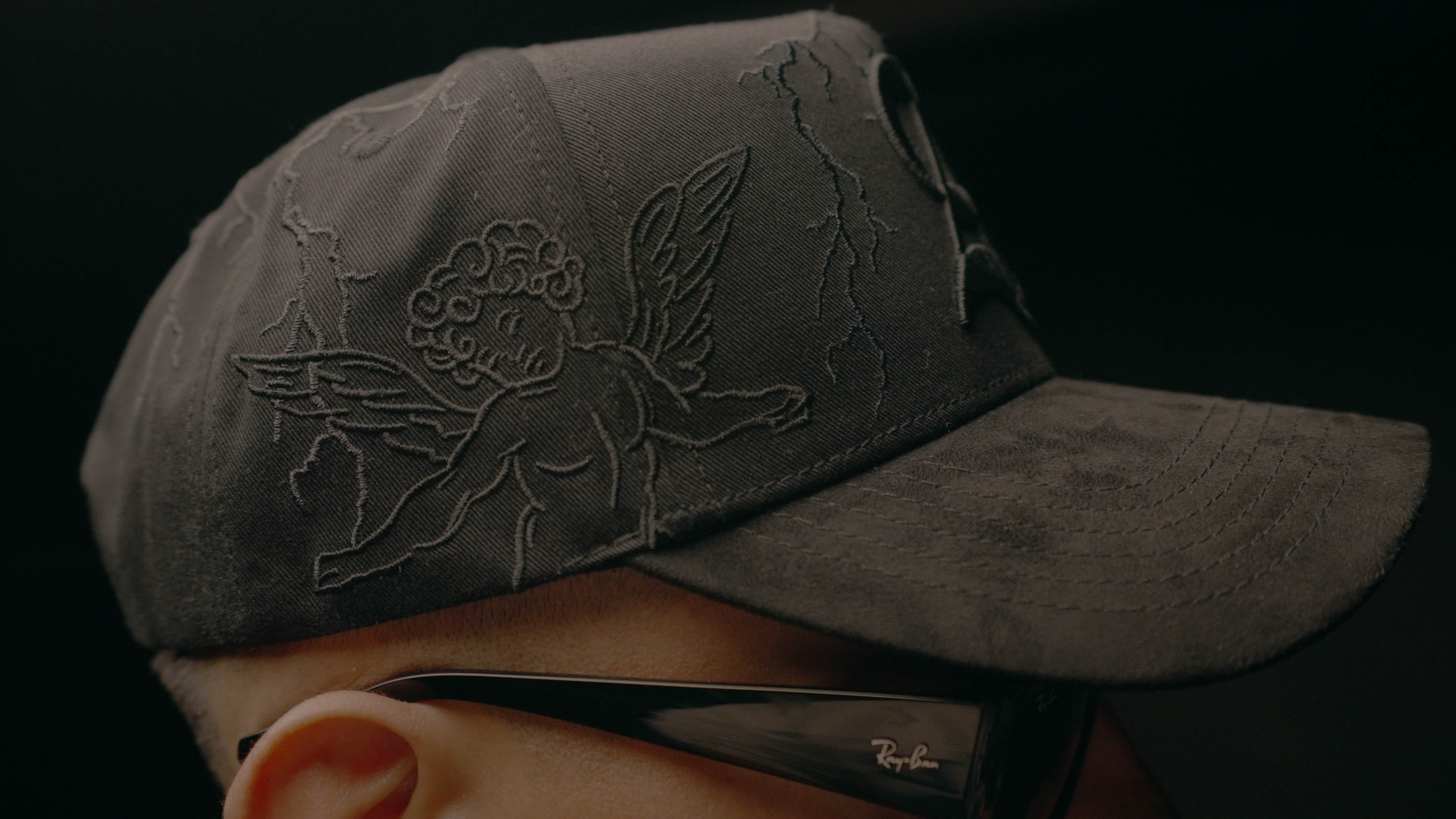 Angeles Black Thunder Suede Snapback